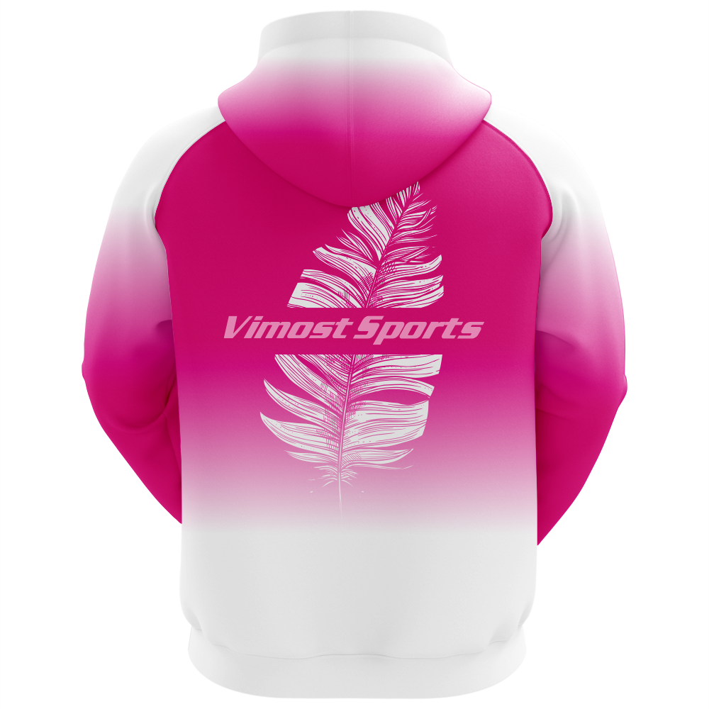 Bright Pink Winter Hoodies by 100% Polyester Material