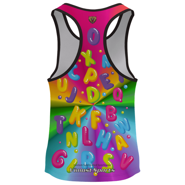 2025 Custom Pink And Green Singlets Sublimation Singlets
