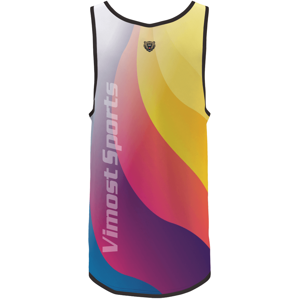 Sublimated Vimost Basketball Singlet Customized 100% polyester Made