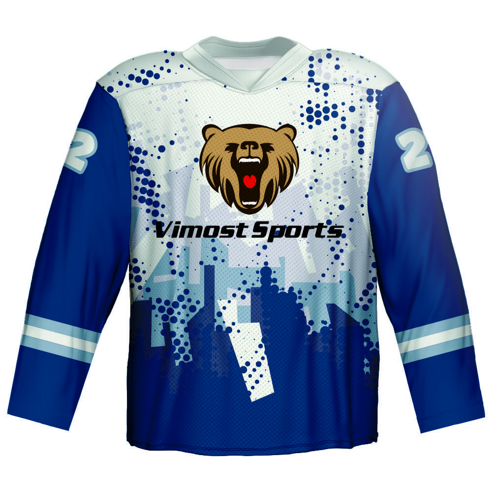 Custom Sublimation Pattern Ice Hockey Jersey, Mens Team Sublimated Ice Hockey Wear