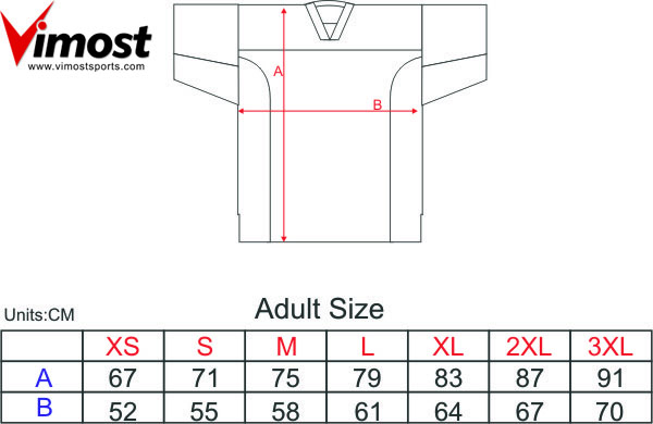 American football jersey