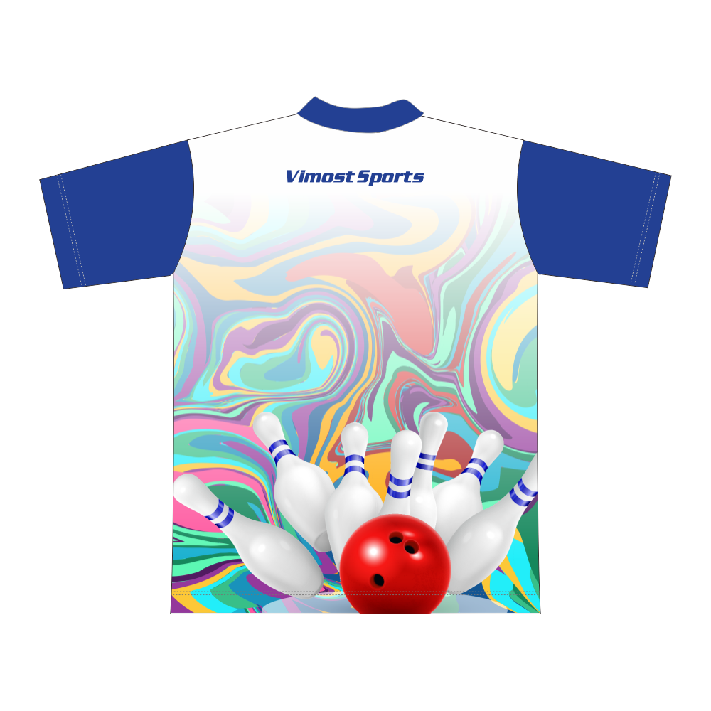Design Man's Bowling Club Shirts With Stand Collar