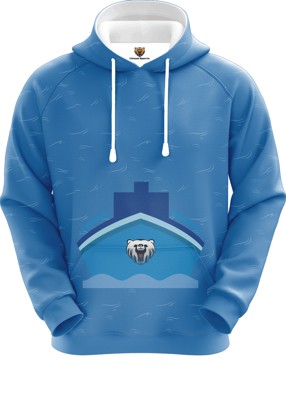 New Fashion Custom Hoodie with Blue Colors