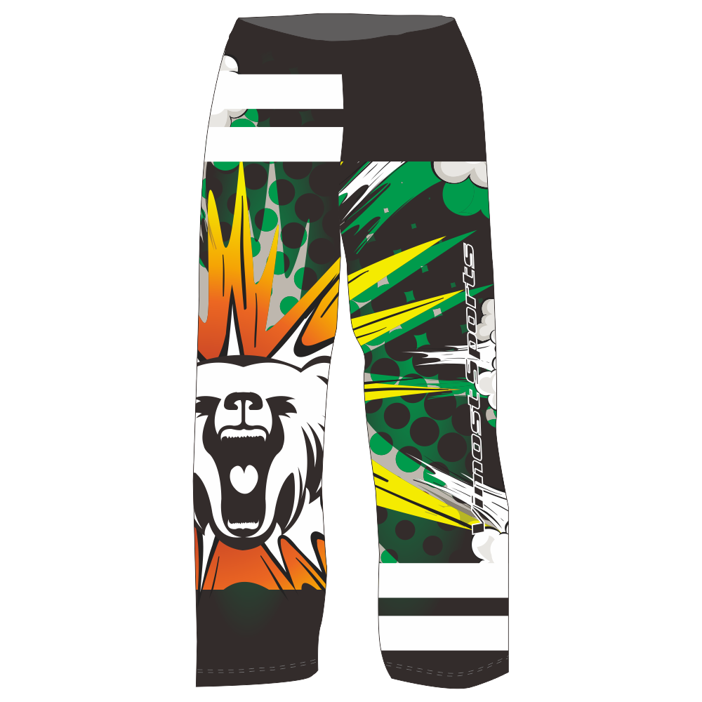 New Personalized Custom Design Your Own Sublimation Ice Hockey Pants Cheap 100% Polyester Unisex Fashion Logo