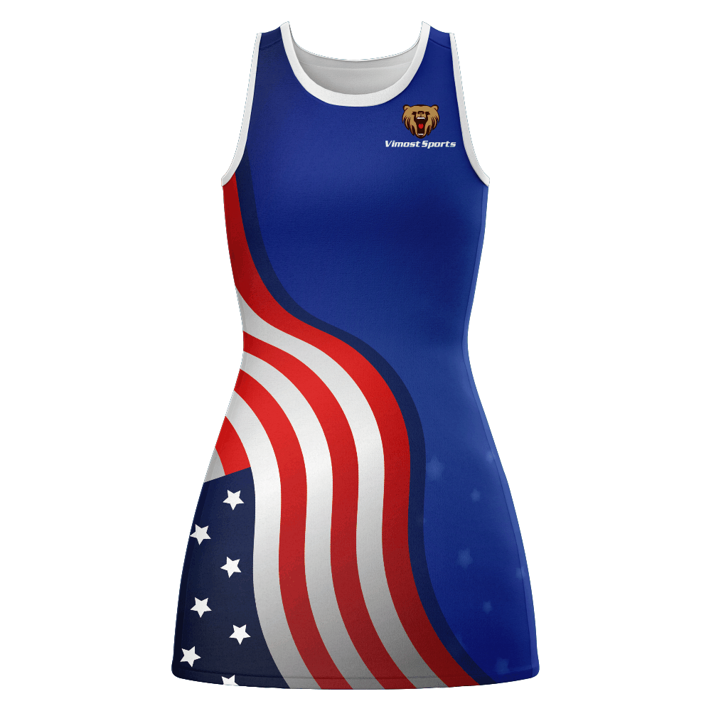 Sublimation Custom Cool Team A-Line Netball Dress 