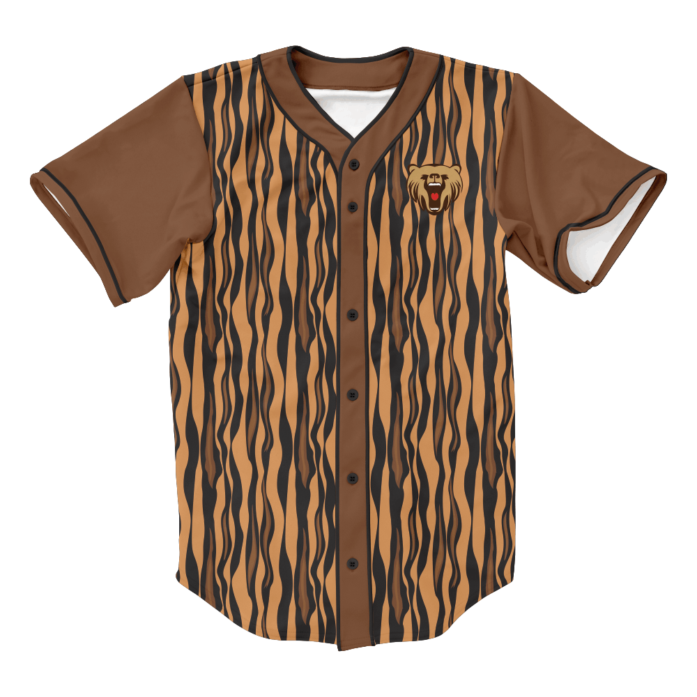 Club Custom Sublimated Man’s Street Baseball Jersey Crazy Print