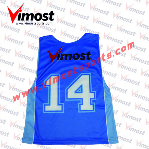 2023 Vimost Fashion Custom Sublimation Lacrosse Reversible Pinnies