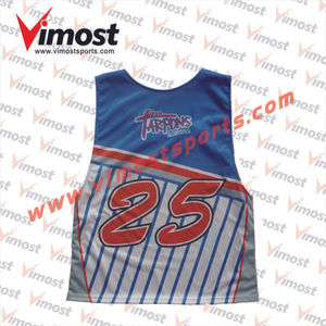 2023 Vimost Fashion Custom Sublimation Lacrosse Reversible Pinnies