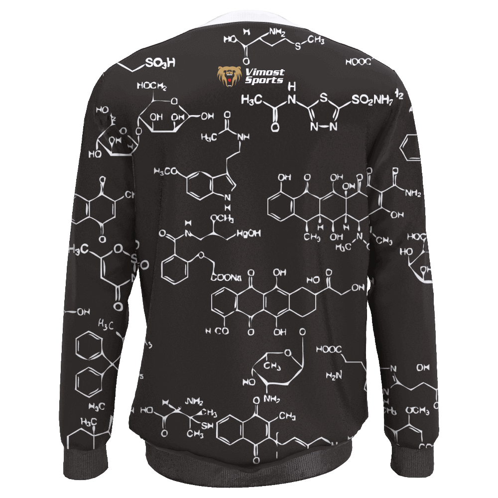2022 Custom Sublimated Sweater Designed with Ribbed Bottom Hem And Cuff