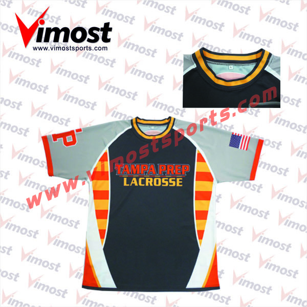 2023 Vimost Fashion Custom Sublimation Lacrosse Shooter Shirt