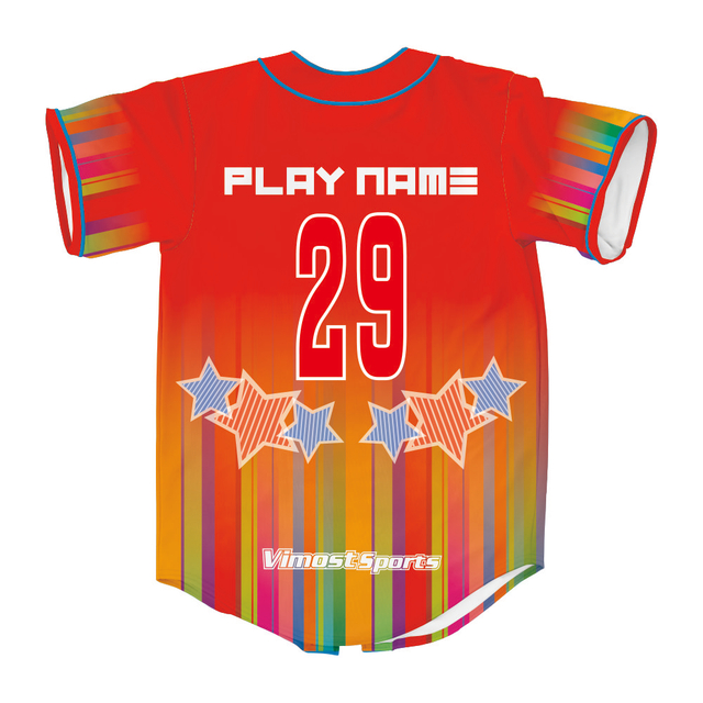 Sublimation Custom Hot Sale New Fshion Boy's and Girl's Cool Baseball Jerseys