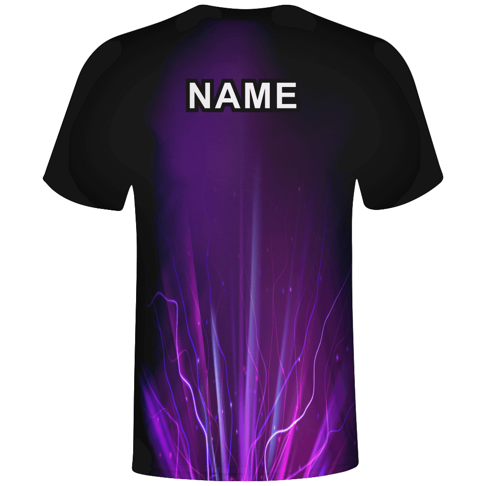 2022 100% Polyester Black And Purple T-shirt Manufactured by Best Manufacturer