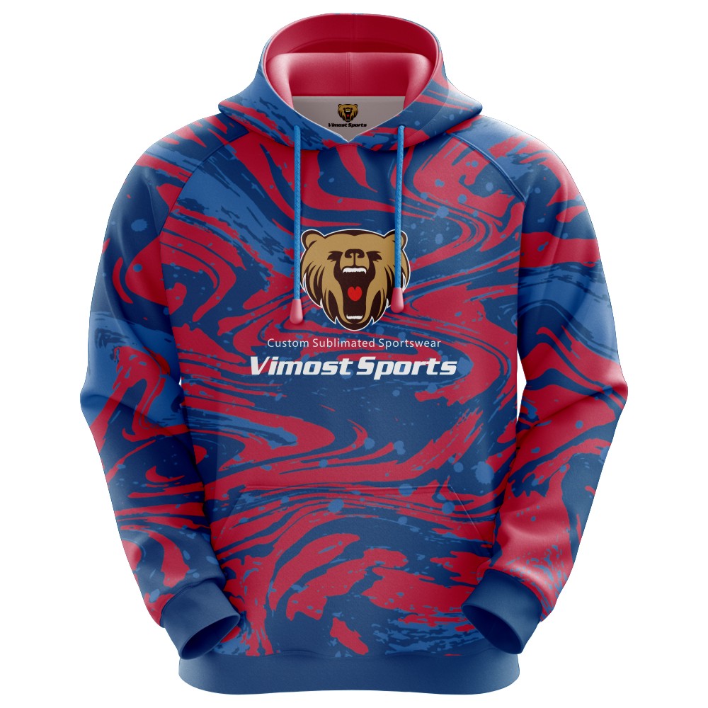 Good Quality Hoodie of Blue And Red Colors with New Style 