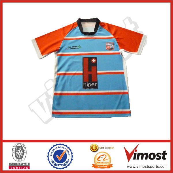 Custom Rugby Jersey with Team Logo Sublimation Print Rugby Kit 