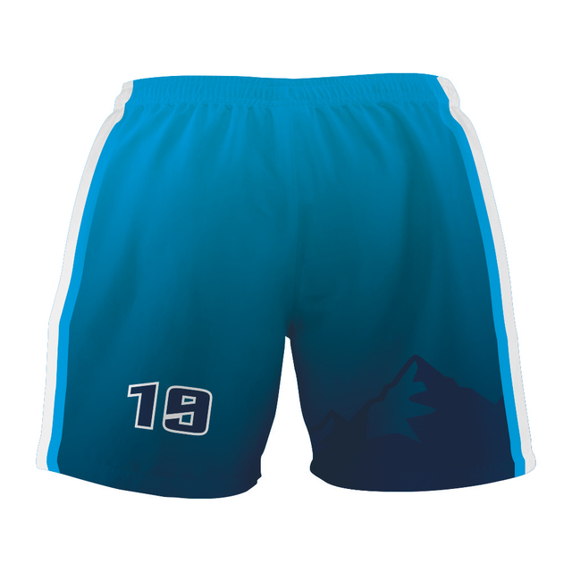 Custom Number Polyester Football Training Suit Black Man Soccer Shorts