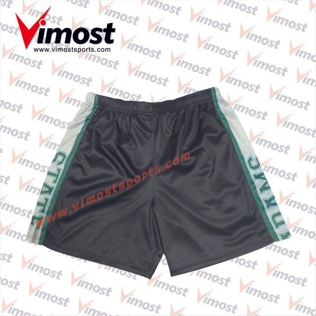 100% Polyester Fabric Elastic Band with Lace Lacrosse Shorts