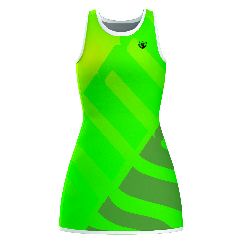 Fashionable Full Custom Sublimated Netball Dress with Round Neck