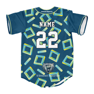 100% Personalized Men's Vimost Baseball Jersey With Special Style