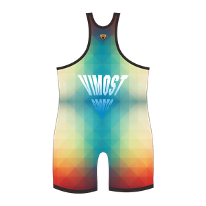 Custom Made USA Sublimation Printing Youth Wrestling Singlet