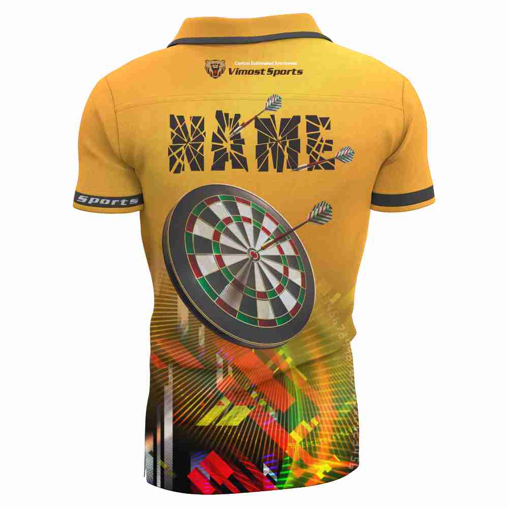 Polyester Darts Jersey Sublimation Men's Playing Darts Shirts