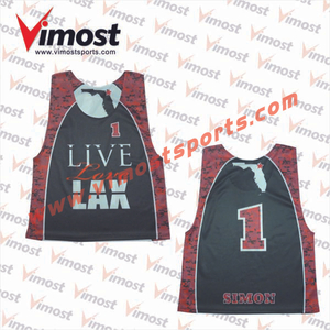 2023 Vimost Fashion Custom Sublimation Lacrosse Reversible Pinnies