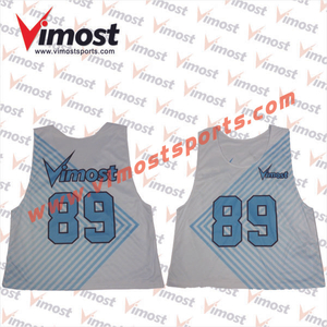 2023 Vimost Fashion Custom Sublimation Lacrosse Reversible Pinnies