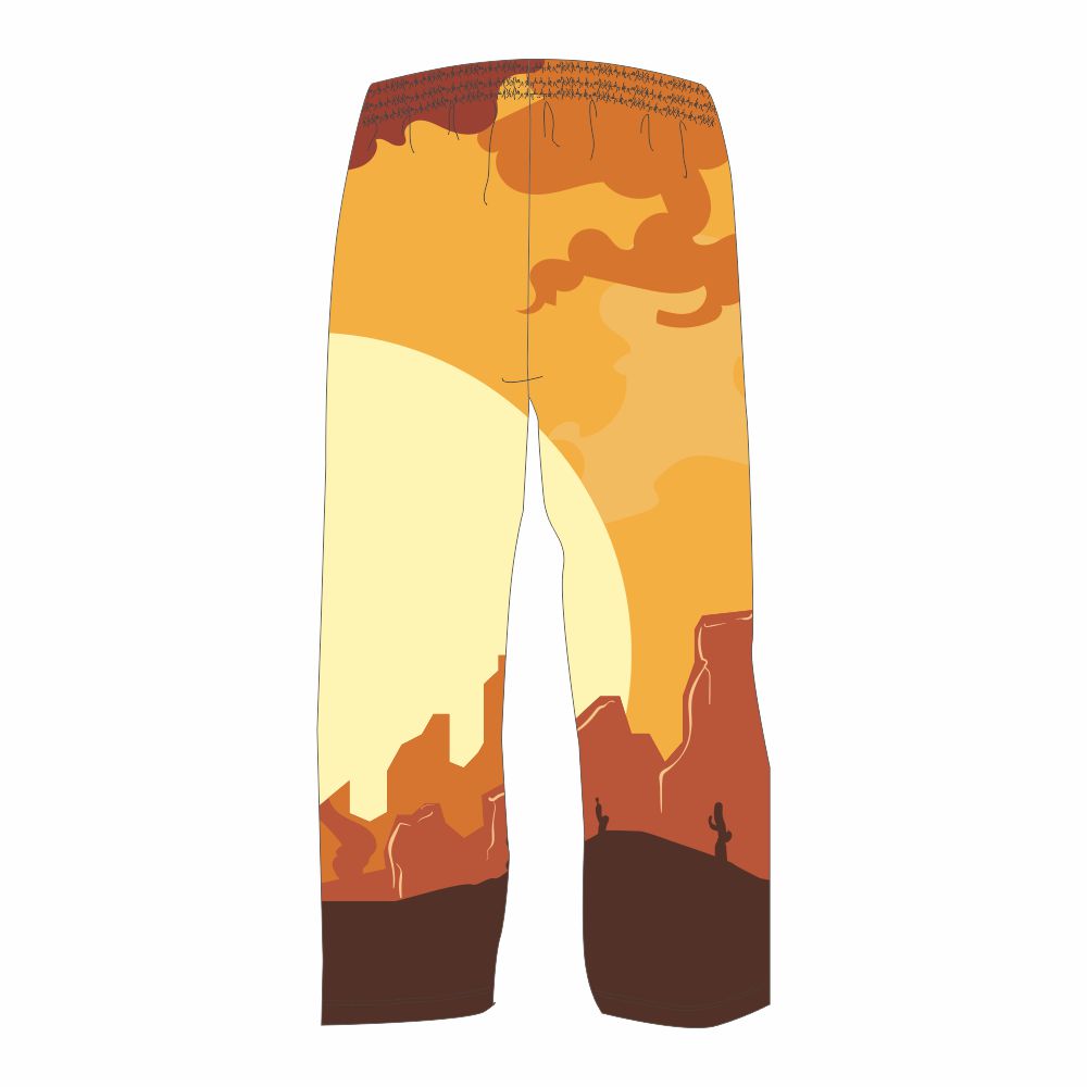 2025 Brown Sunset-Style Design Sublimation Pants