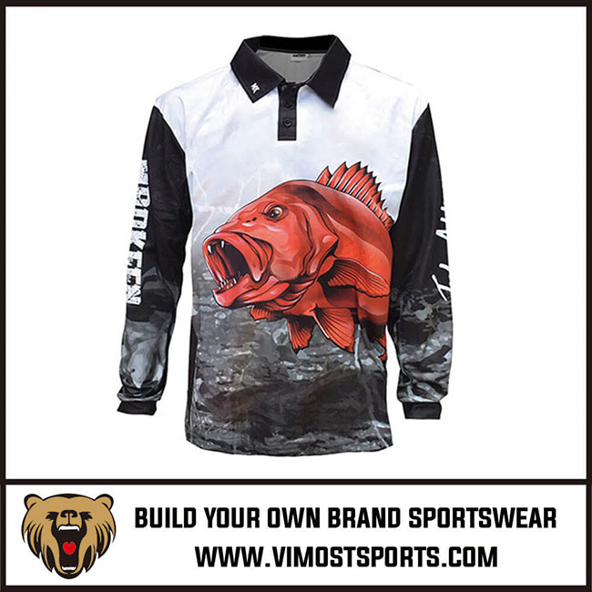 Custom Sublimation Design Fishing Shirts Manufacturer