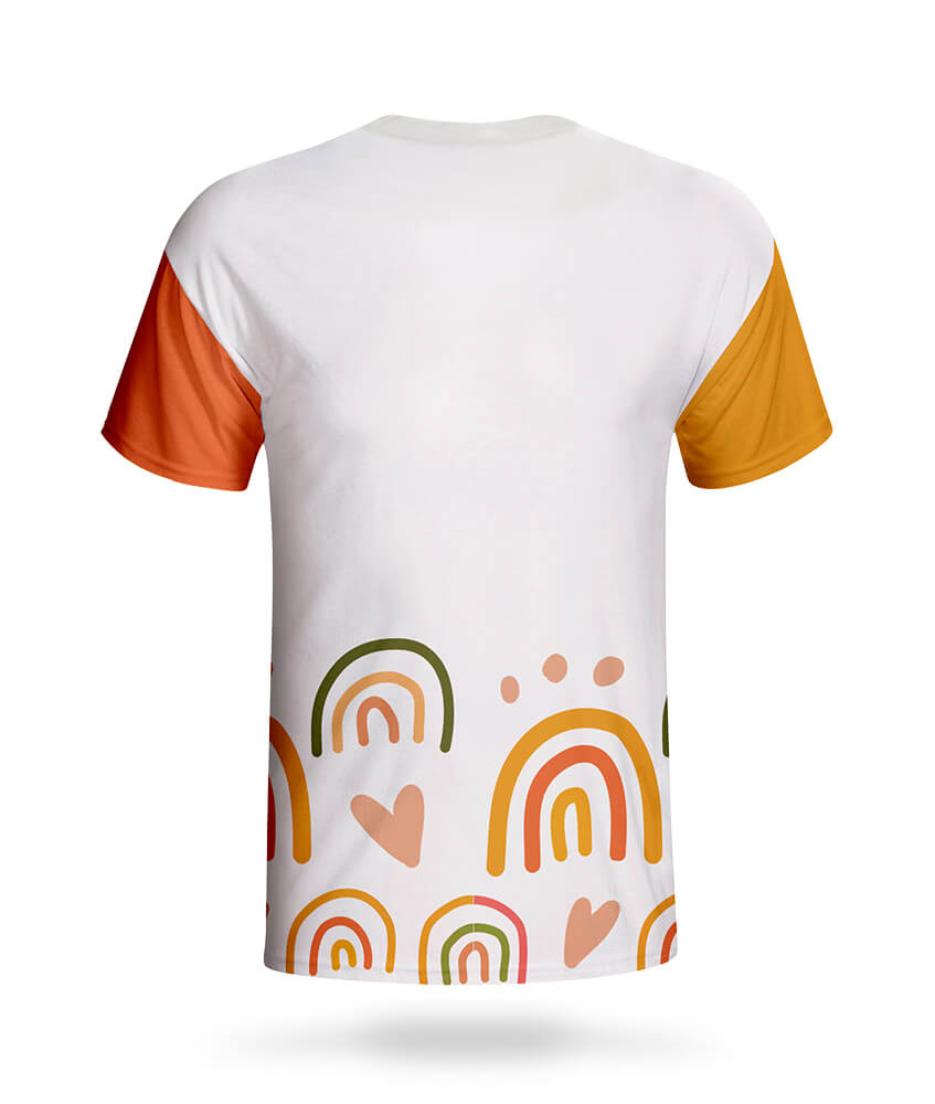  Custom Sublimated Round Neck T-shirt with Latest Fashion Design