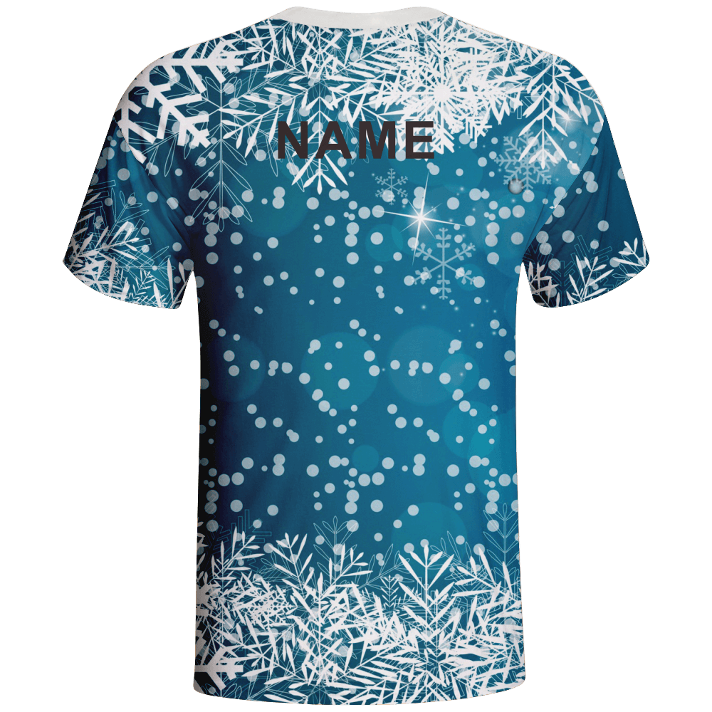Custom Sublimated 100% Polyester T-shirt with Short Sleeves