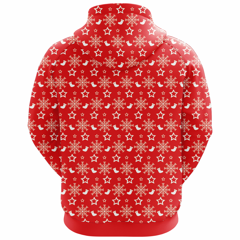 New Fashion Custom Sublimated Red Hoodie of White Strings Designed for You