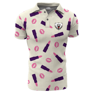 Women's Custom Polo Shirts of Two-button Neck with Full Sublimation Printing, Cut And Sew