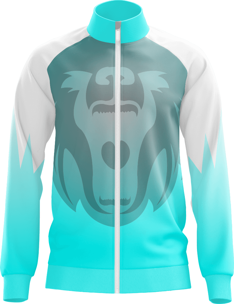Good Quality Custom Sublimated Jacket with White Zipper on The Front