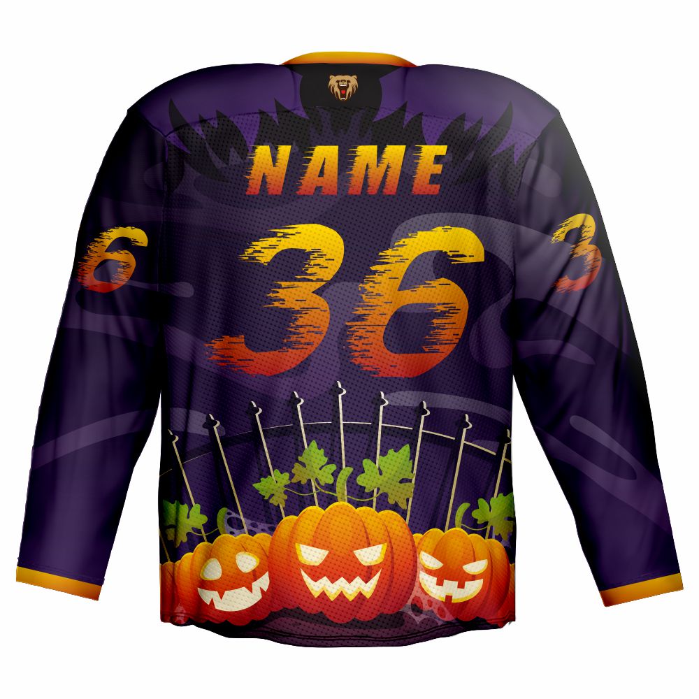 2022 100% Polyester Ice Hockey Jersey of Fashionable Halloween Design