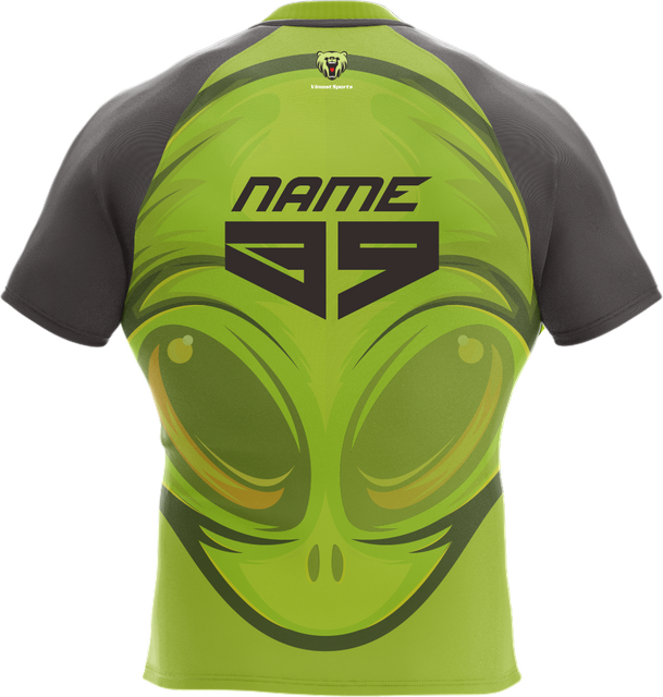 Full Sublimation Rugby Jersey by 100% Polyester Fabric