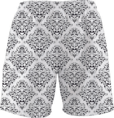 Grey Titled Pattern Sports Shorts for Daily Sports