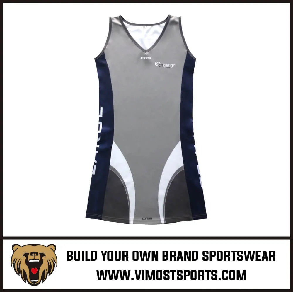 Great Vimost Shirt Netball Dress 100%polyester Breathable Lycra From China