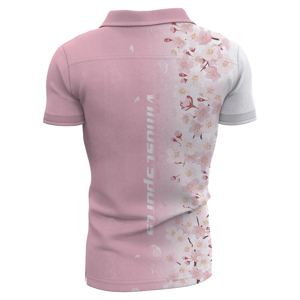 Customize 100% Polyester 1/4 Button Polos