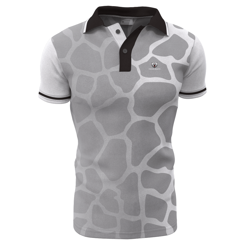 Colorful Sublimation Custom Full Buttons Man's Cool Holiday Fashion Polo Shirts 