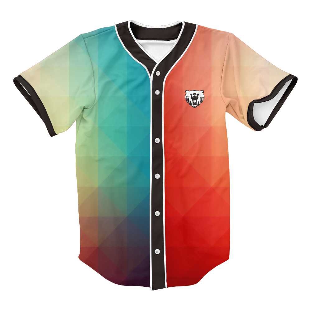 Wholesale Baseball Jersey Custom Logo Men's Baseball Shirts Full Sublimation Red Baseball Jersey