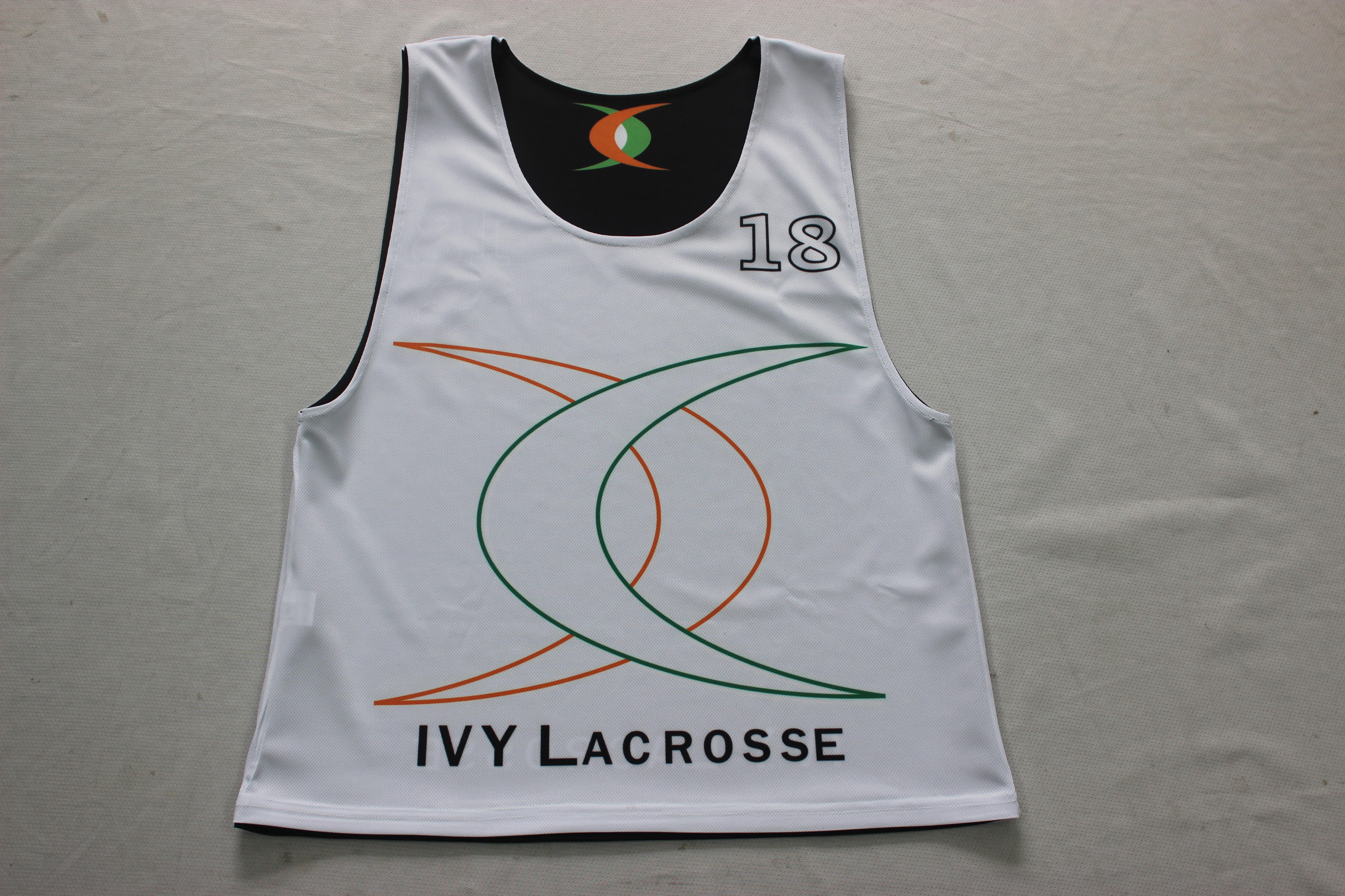 2023 Vimost Fashion Custom Sublimation Lacrosse Reversible Pinnies
