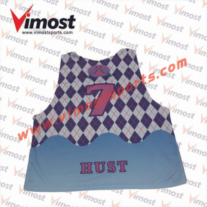 2023 Vimost Fashion Custom Sublimation Lacrosse Reversible Pinnies