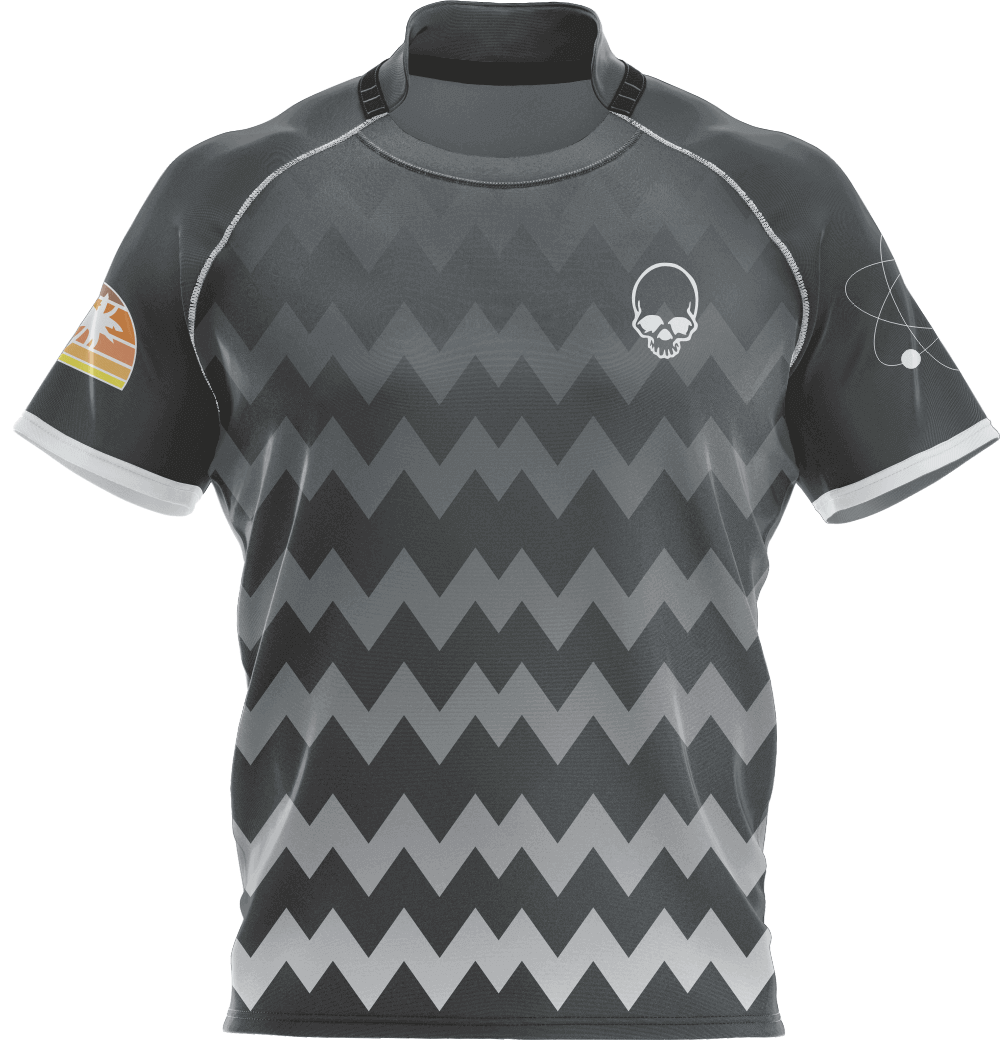 Custom Sublimated Rugby Shirts with 100%polyester