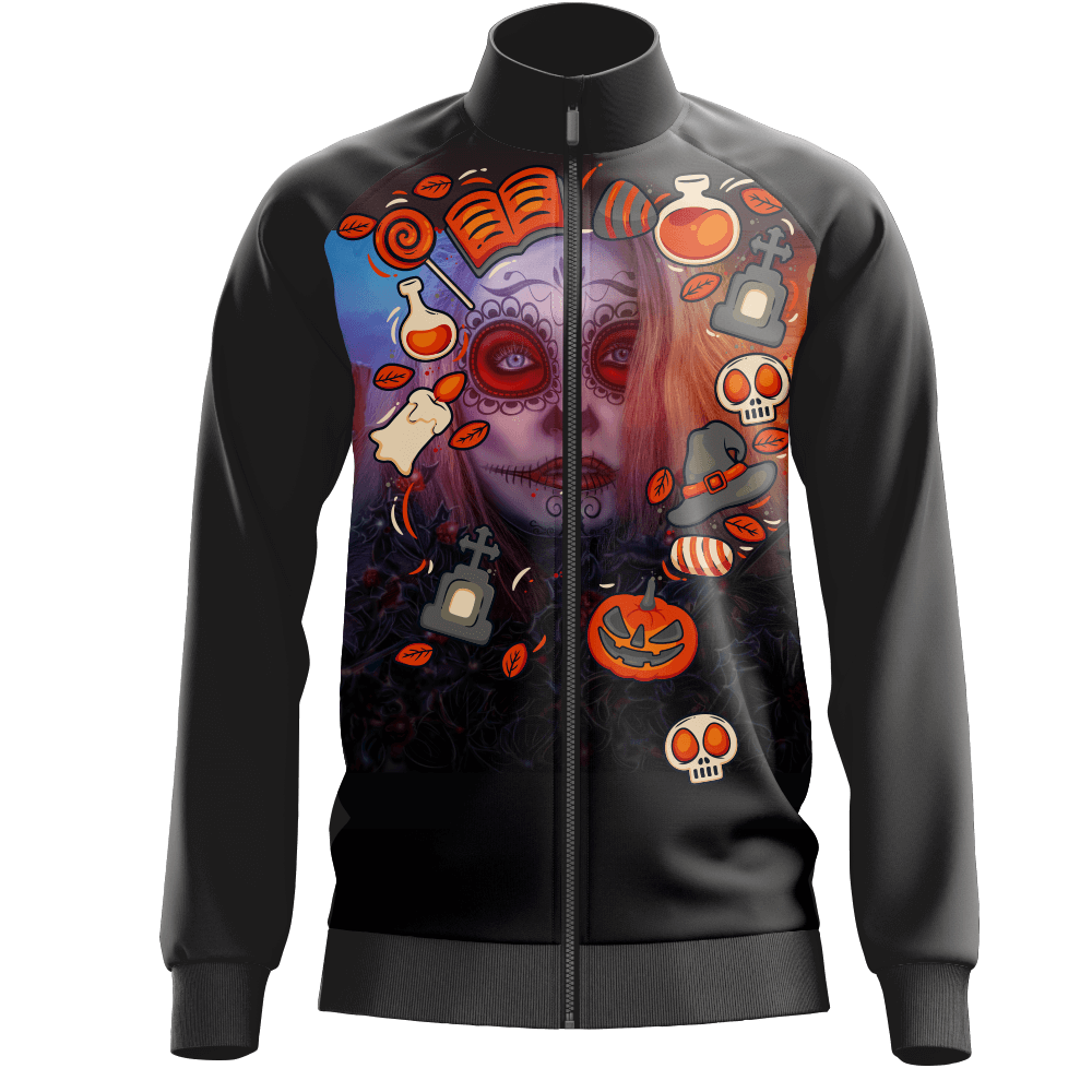 Custom Moisture-wicking Sublimated Black Jacket with Cool Design
