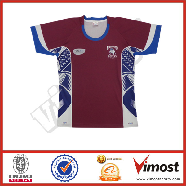 Custom Full Sublimated High Quality Colorful Ruby Shirts/ Low Price Rugby Jerseys