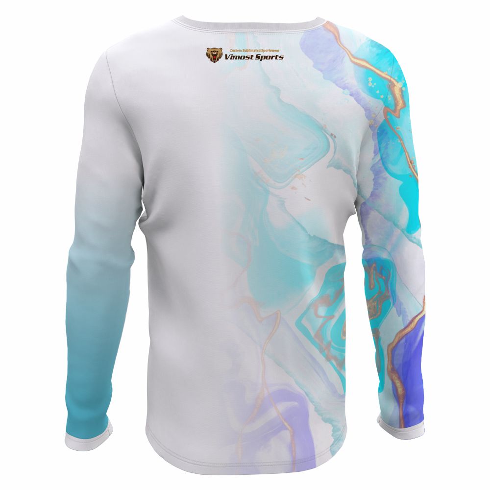 Custom Wholesale Sublimation Fishing Jersey Uv Protection Tournament Long Sleeve Men Fishing Quick Dry Fishing Shirts