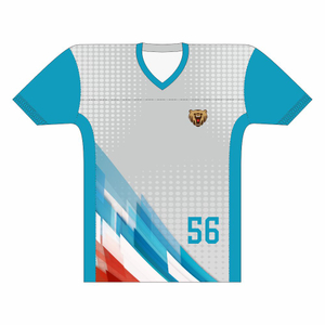 Good Quality Polyester Custom American Football Jerseys with Short Sleeves