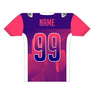 Custom Plain Mesh V-Neck American Flag Football Jersey
