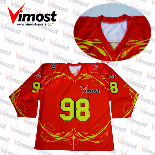 OEM Custom Logo Sublimated Ice Hockey Uniform Cheap Sport Team Ice Hockey Jersey