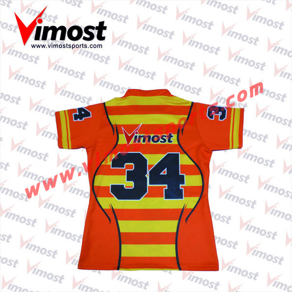 New Fashionable Custom Rugby Jersey with Sublimation Printing 